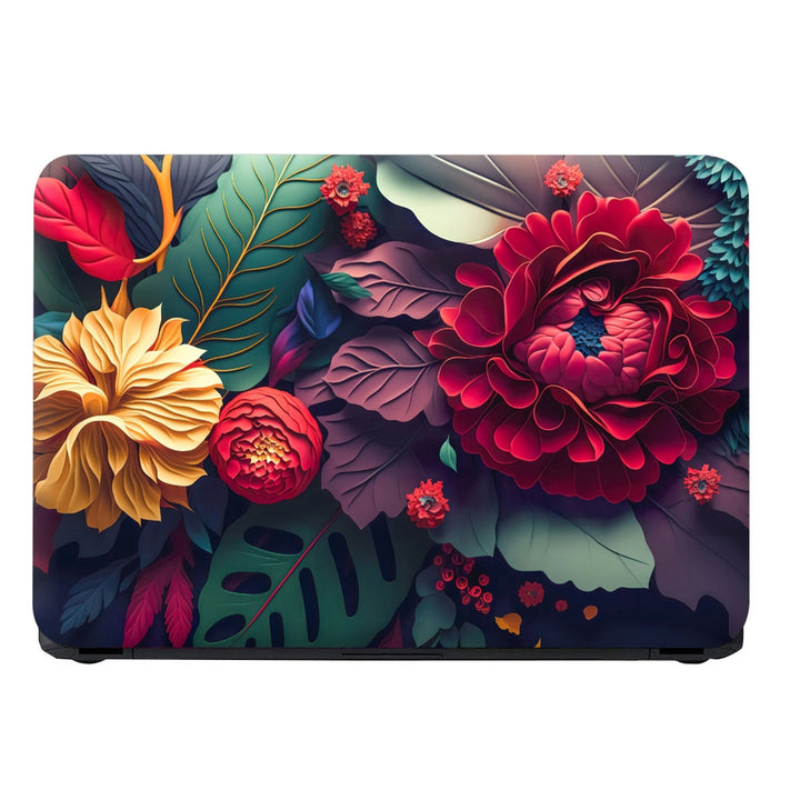 Laptop Skin - Bright Exotic Flowers