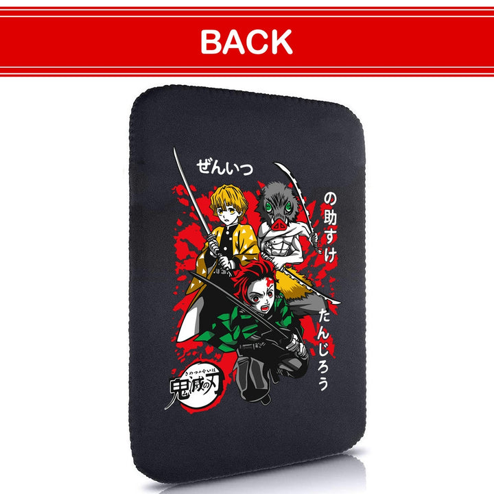 Printed Neoprene Reversible Laptop & Tablet Sleeve - Anime Demon Slayer Kimetsu No Yaiba DS19