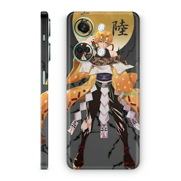 Mobile Skin Wrap - Anime Demon Slayer Sword Design