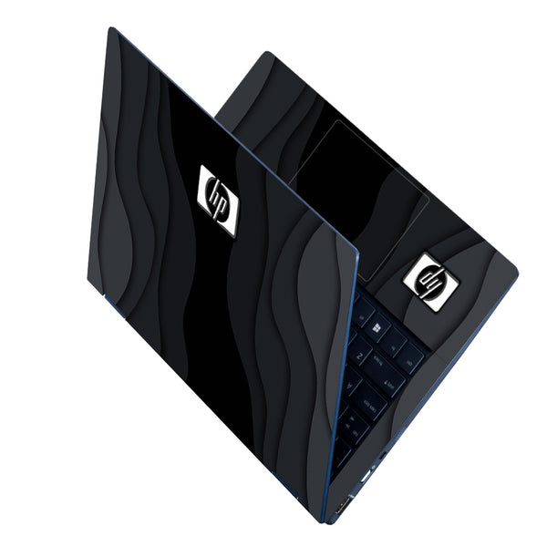 Laptop Skin - HP Silver Logo on Black Gradiant