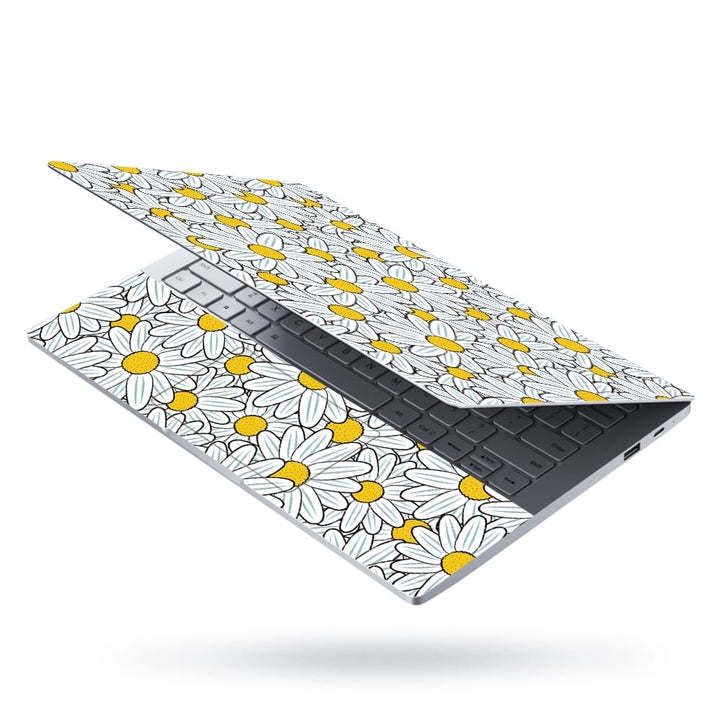 Laptop Skin - Yellow White Sunflower