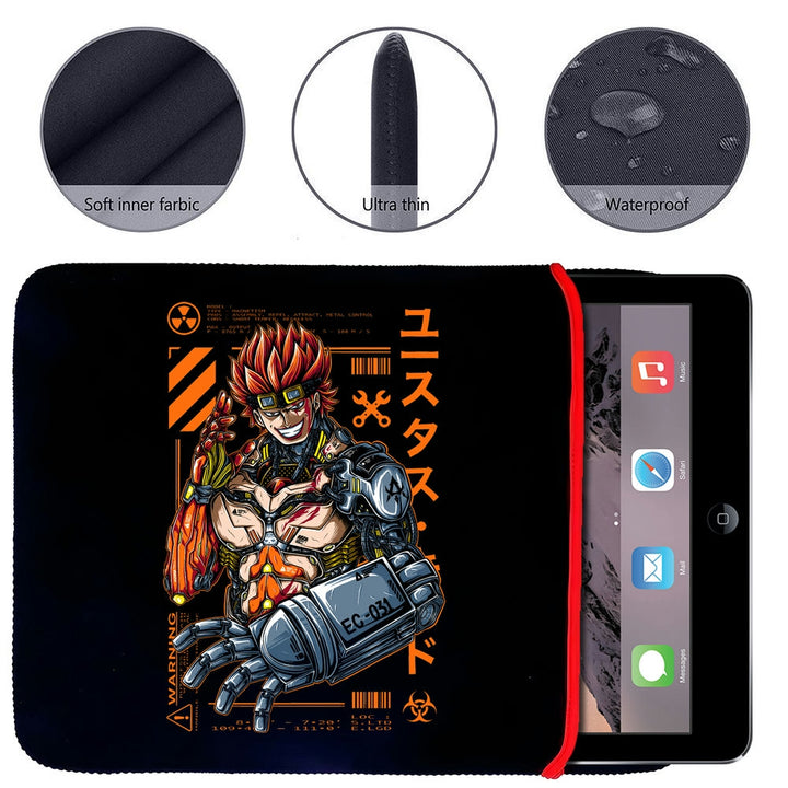 Printed Neoprene Reversible Laptop & Tablet Sleeve - Anime One Piece Trilogy (3)