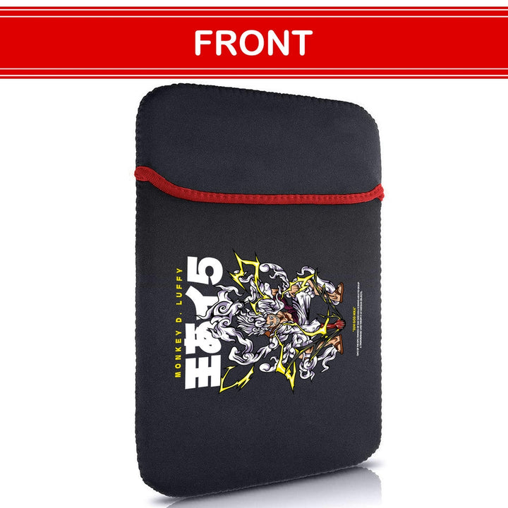 Printed Neoprene Reversible Laptop & Tablet Sleeve - One Piece Gear 5 DS1