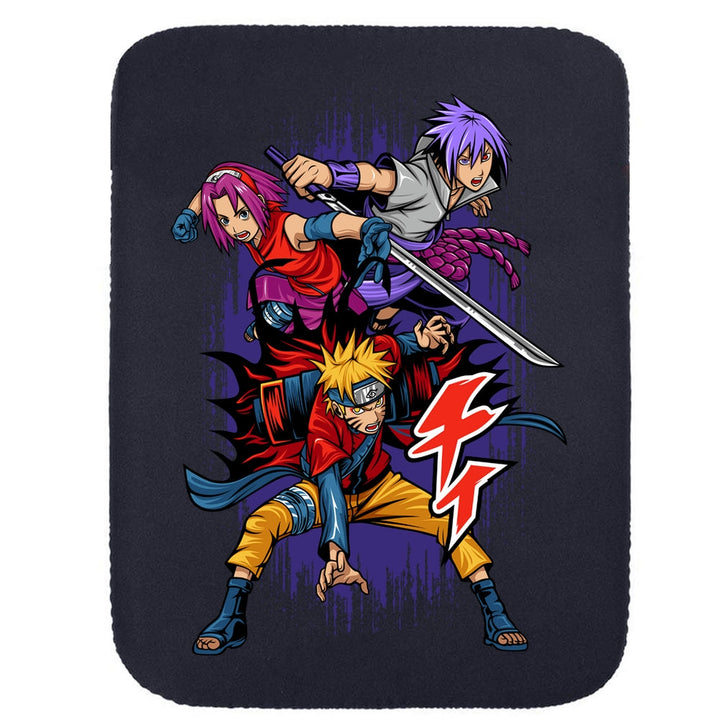 Printed Neoprene Reversible Laptop & Tablet Sleeve - Anime Action DS17