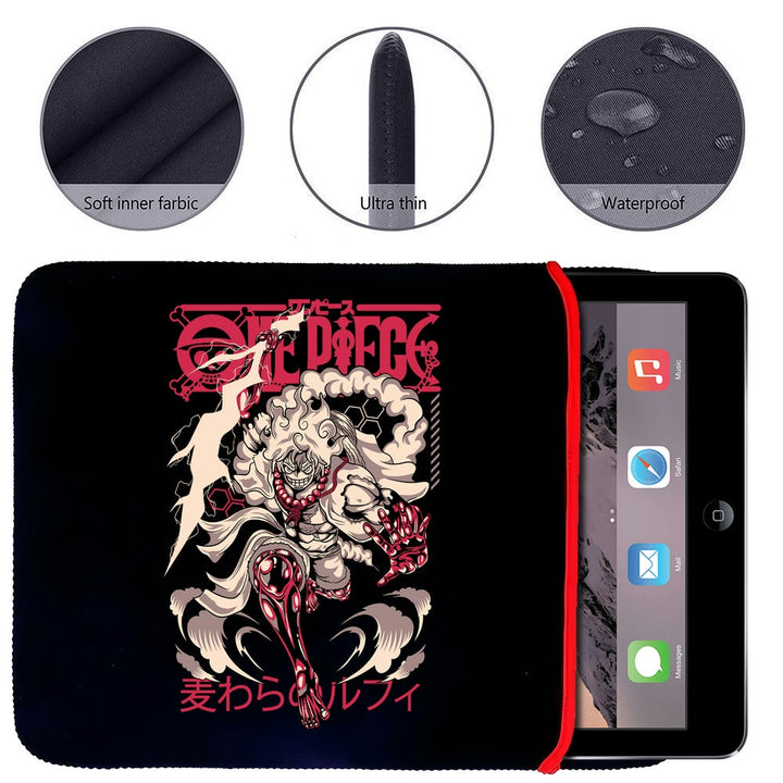 Printed Neoprene Reversible Laptop & Tablet Sleeve - Anime Gear