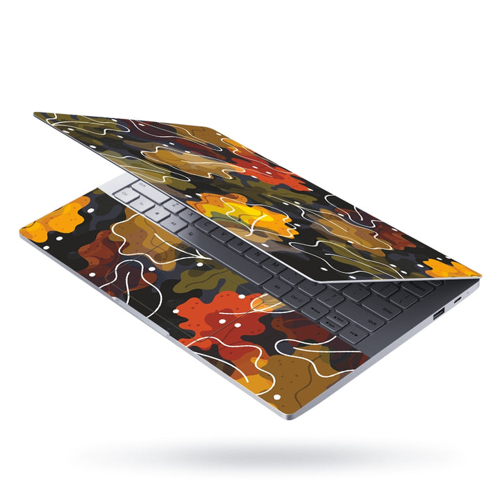 Laptop Skin - Colorful Hand Drawn Leaves