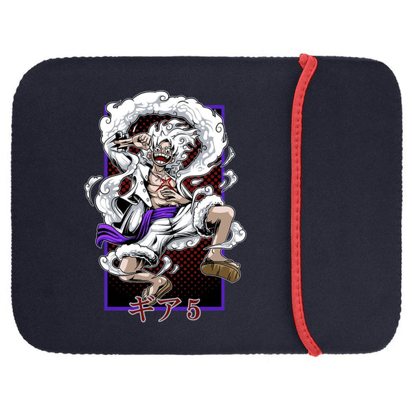 Printed Neoprene Reversible Laptop & Tablet Sleeve - Anime Luffy Gear 5 Recuadro