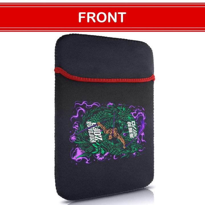 Printed Neoprene Reversible Laptop & Tablet Sleeve - Anime Legendary DS32