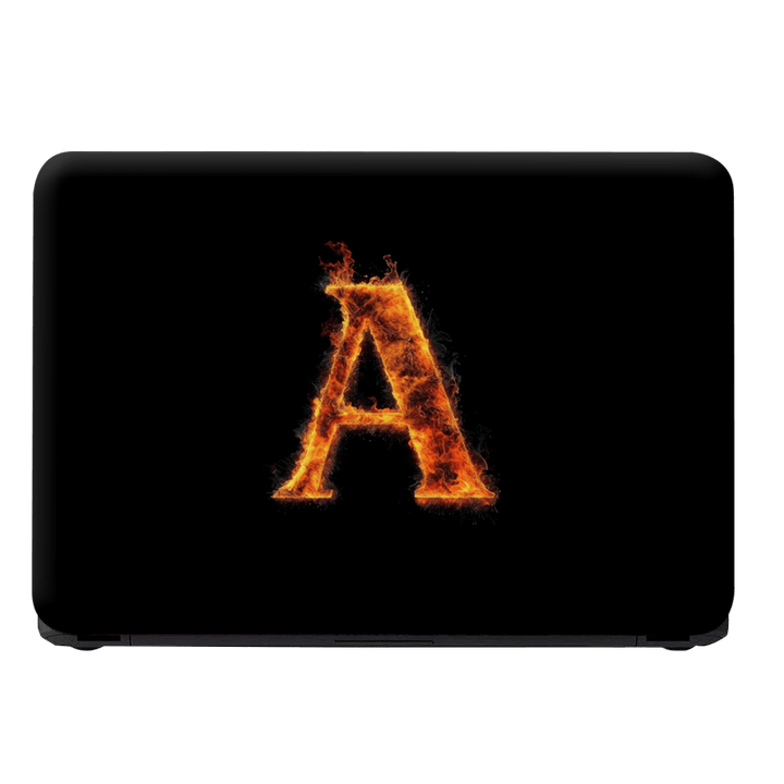 Laptop Skin - A Letter Fire