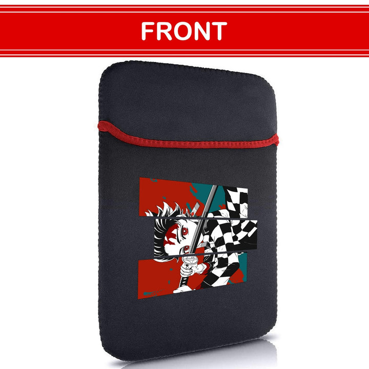 Printed Neoprene Reversible Laptop & Tablet Sleeve - Anime Demon Slayer Kimetsu No Yaiba DS13