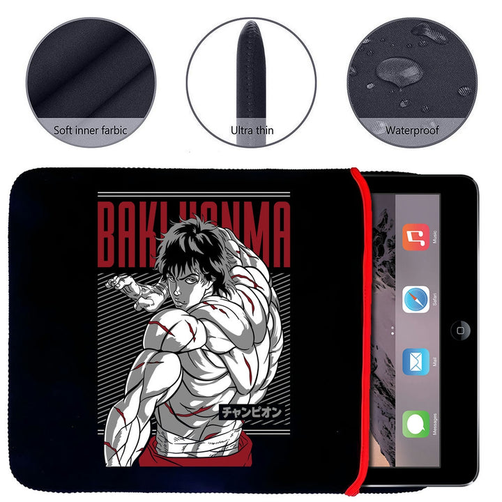 Printed Neoprene Reversible Laptop & Tablet Sleeve - Anime Legendary DS88