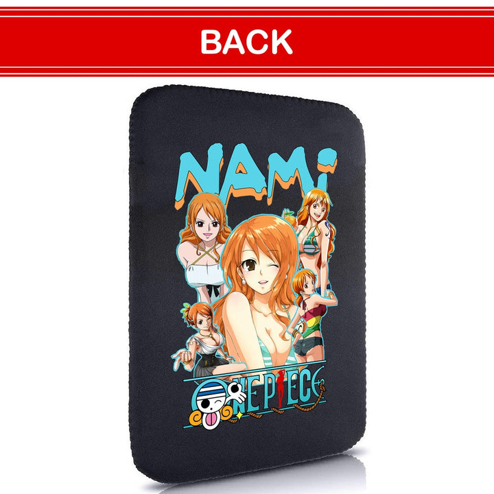 Printed Neoprene Reversible Laptop & Tablet Sleeve - One Piece Nami DS2