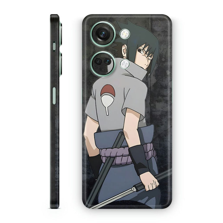 Mobile Skin Wrap - Anime Sasuke Uchiha Back View