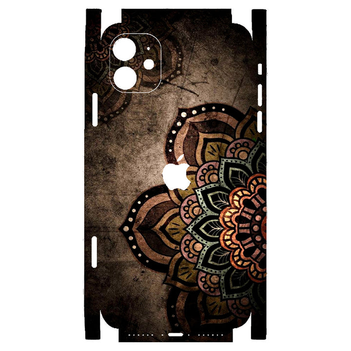 Apple iPhone Skin Wrap - Brown Mandala Art - SkinsLegend