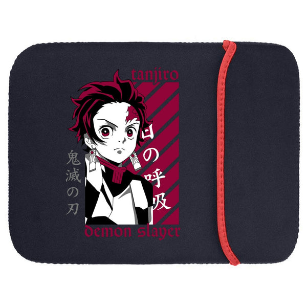 Printed Neoprene Reversible Laptop & Tablet Sleeve - Anime Demon Slayer Kimetsu No Yaiba DS03