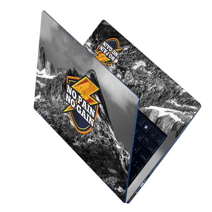 Laptop Skin - No Pain No Gain Mountains