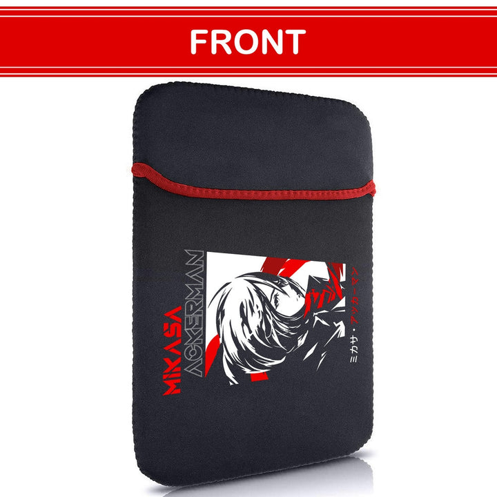 Printed Neoprene Reversible Laptop & Tablet Sleeve - Anime Attack on Titan DS24