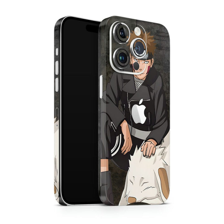 Mobile Skin Wrap - Anime Kiba Inuzuka Sitting Position