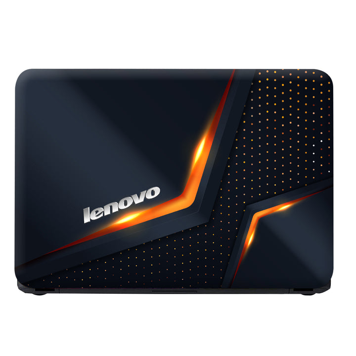 Laptop Skin - Lenovo Orange Highlighter and Dots