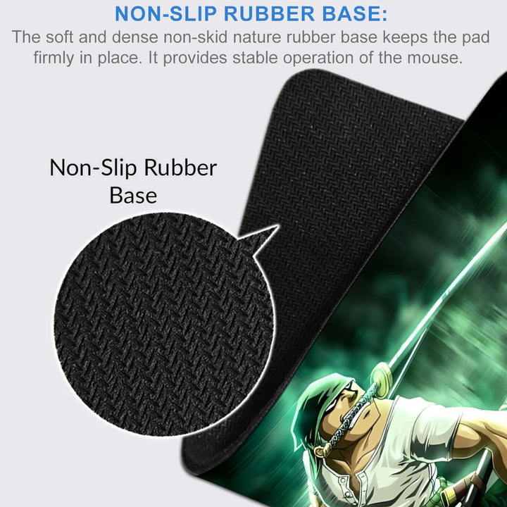 Anti-Slip Desk Mat Gaming Mouse Pad - One Piece Roronoa Zoro RZ01