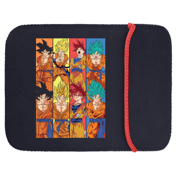 Printed Neoprene Reversible Laptop & Tablet Sleeve - Anime Dragon Ball DS03