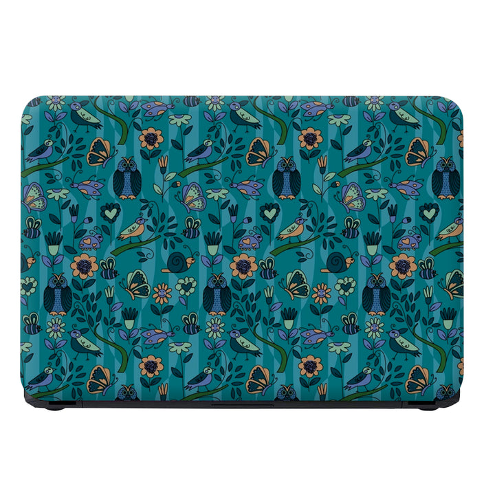 Laptop Skin - Owl Floral