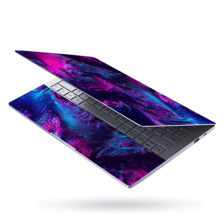 Laptop Skin - Megenta Blue Rock Mesh