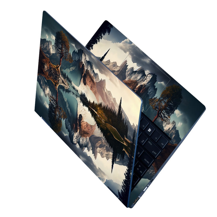 Laptop Skin - Mountain Landscape Reflects Autumn