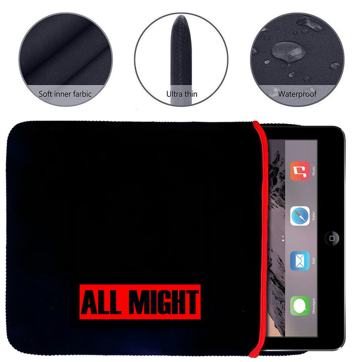 Printed Neoprene Reversible Laptop & Tablet Sleeve - Anime My Hero Academia DS05