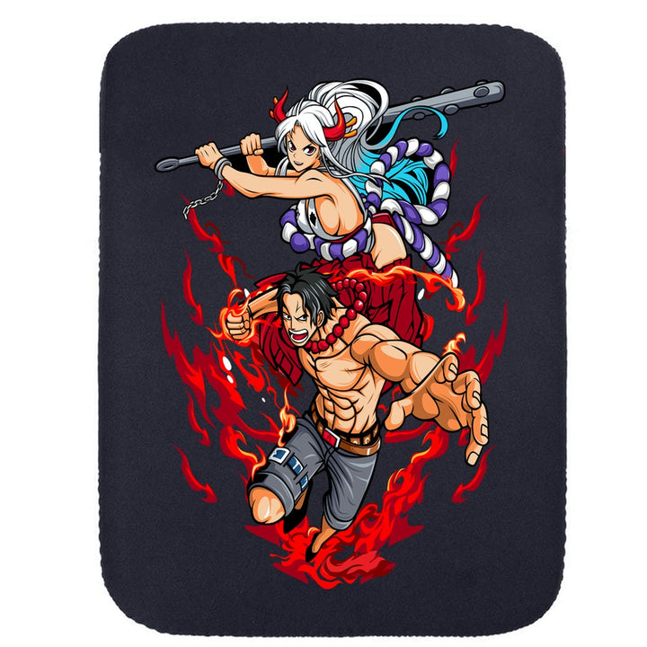 Printed Neoprene Reversible Laptop & Tablet Sleeve - Anime Action DS13