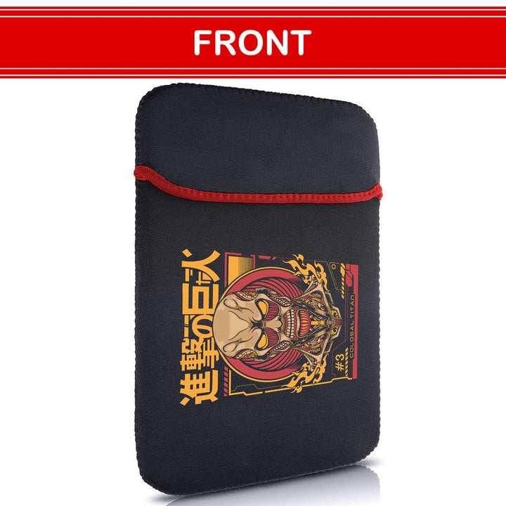 Printed Neoprene Reversible Laptop & Tablet Sleeve - Anime Attack on Titan DS18