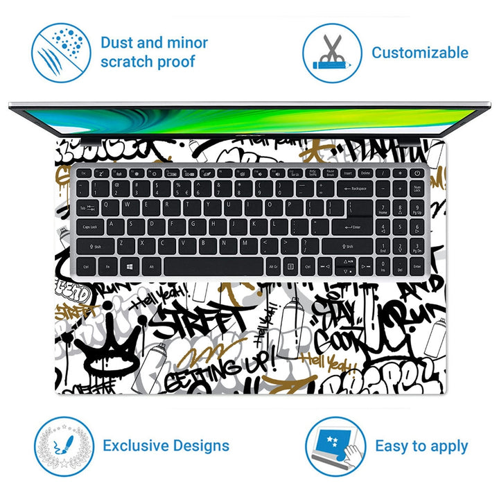 Laptop Skin - Graffiti Background