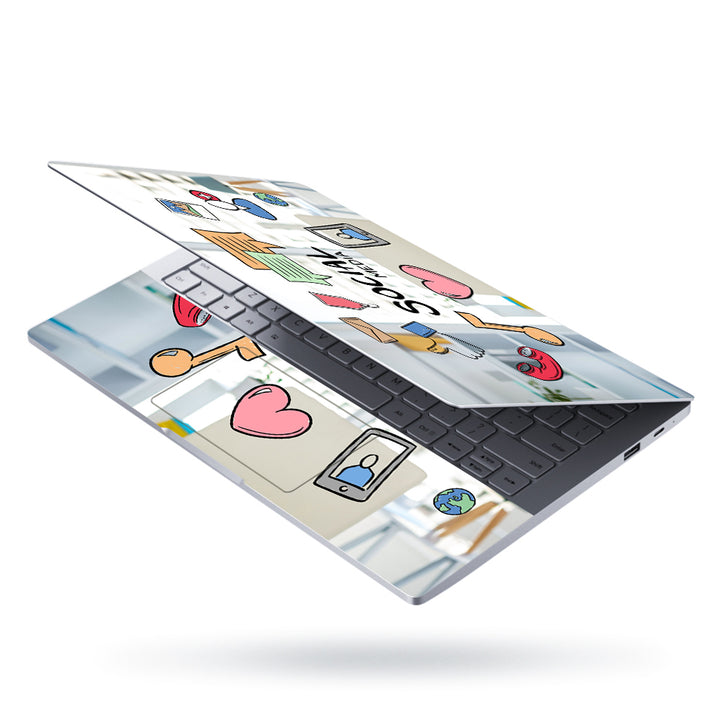 Laptop Skin - Social Media Handmade Symbols