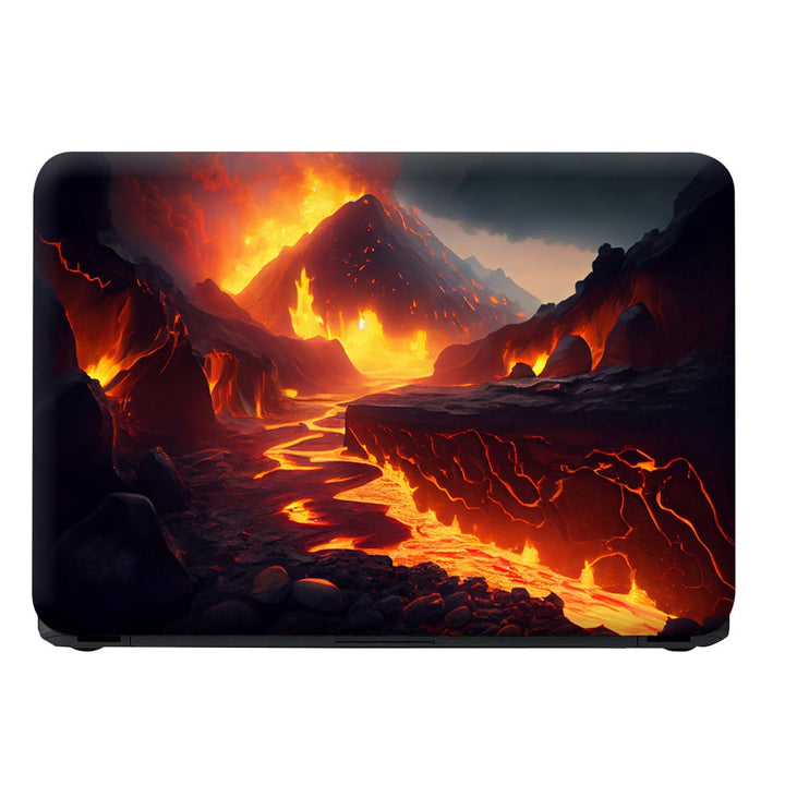 Laptop Skin - Nature Fiery Sunset Ignites Mountain