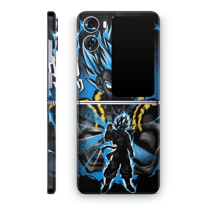 Mobile Skin Wrap - Anime Dragon Ball Blue Black Design