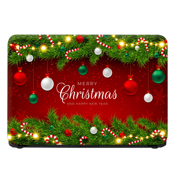 Laptop Skin - Gradient Christmas Tinsel Background