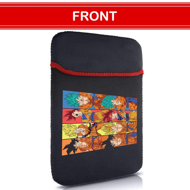 Printed Neoprene Reversible Laptop & Tablet Sleeve - Anime Dragon Ball DS03