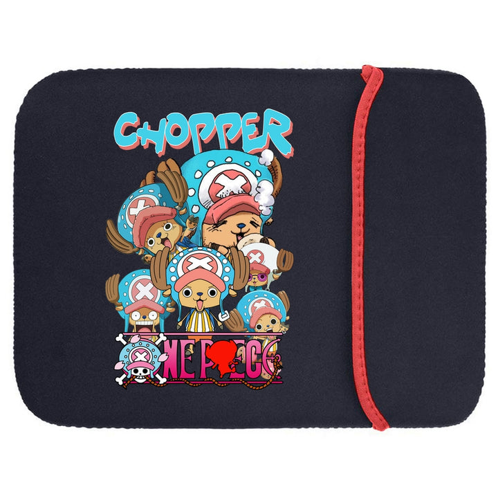 Printed Neoprene Reversible Laptop & Tablet Sleeve - One Piece Chopper DS2