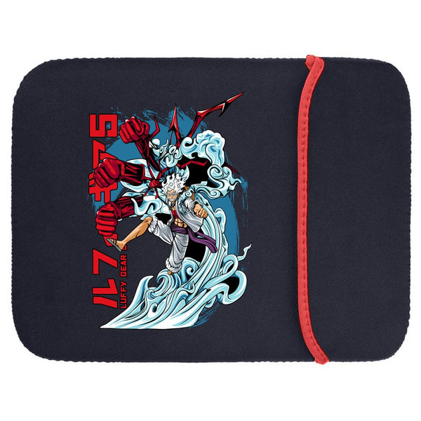 Printed Neoprene Reversible Laptop & Tablet Sleeve - Anime Action DS5