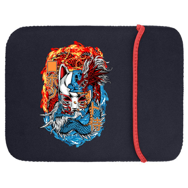 Printed Neoprene Reversible Laptop & Tablet Sleeve - Anime Action DS23