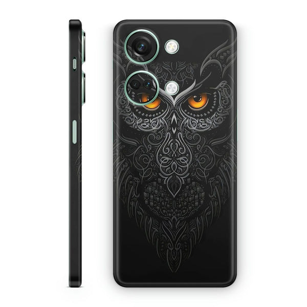 Mobile Skin Wrap - Black Owl Design