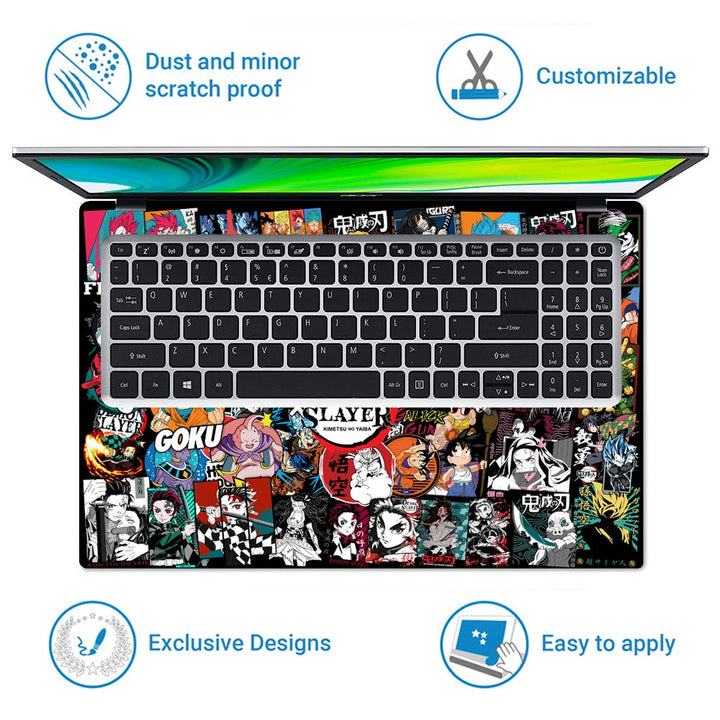 Laptop Skin - Demon Slayer Sticker Bomb