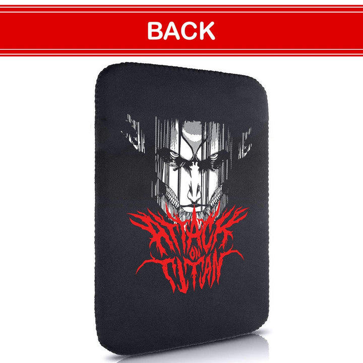 Printed Neoprene Reversible Laptop & Tablet Sleeve - Anime Attack on Titan DS16