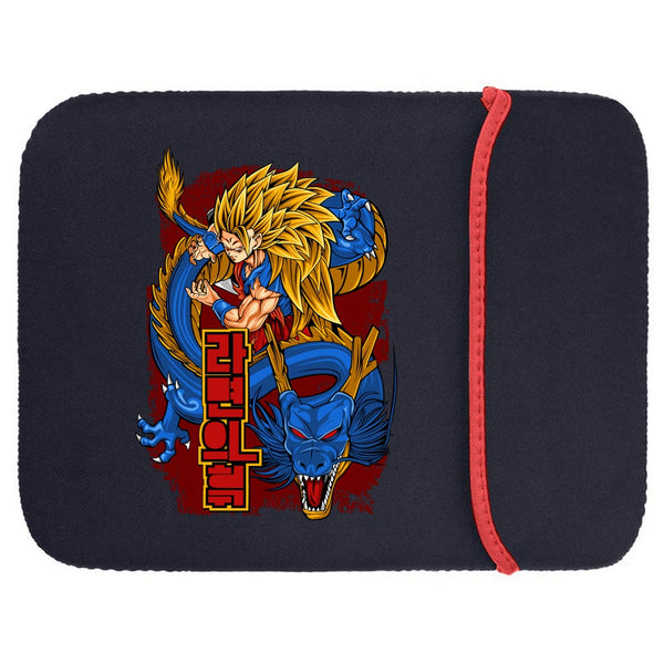 Printed Neoprene Reversible Laptop & Tablet Sleeve - Anime Action DS15