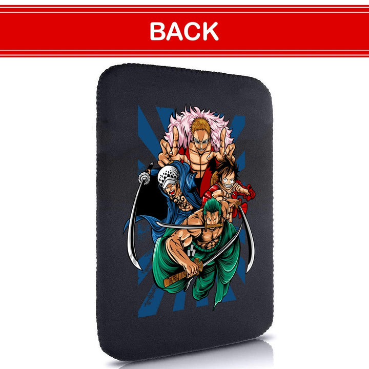 Printed Neoprene Reversible Laptop & Tablet Sleeve - Anime Action DS16