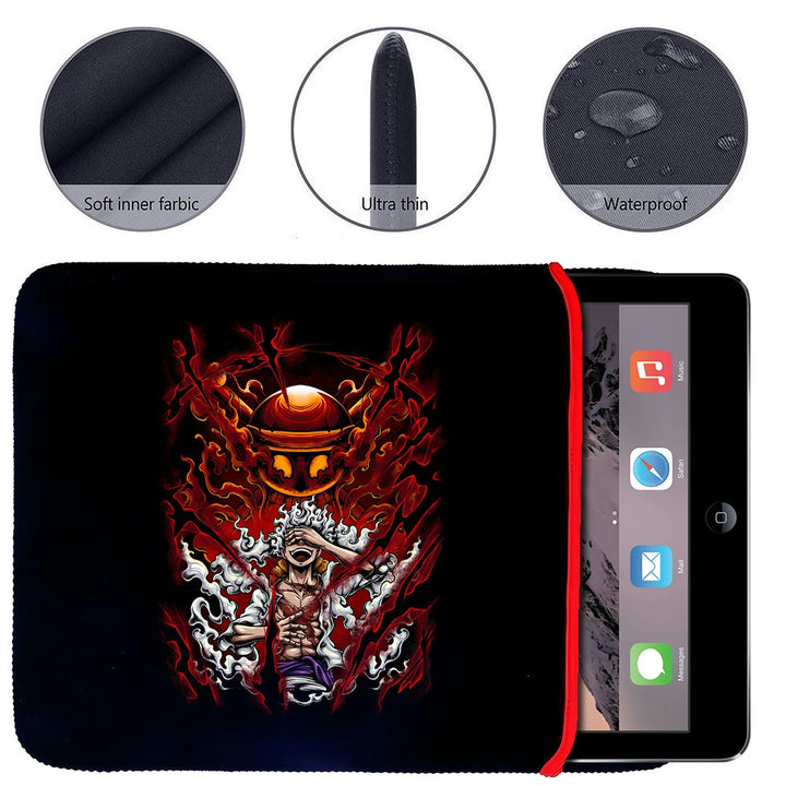 Printed Neoprene Reversible Laptop & Tablet Sleeve - Anime Legendary DS71