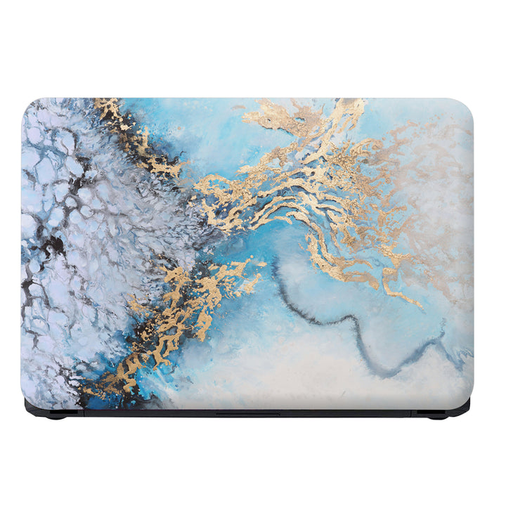 Laptop Skin - Cyan Golden Ocean View