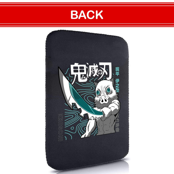 Printed Neoprene Reversible Laptop & Tablet Sleeve - Anime Demon Slayer Kimetsu No Yaiba DS04