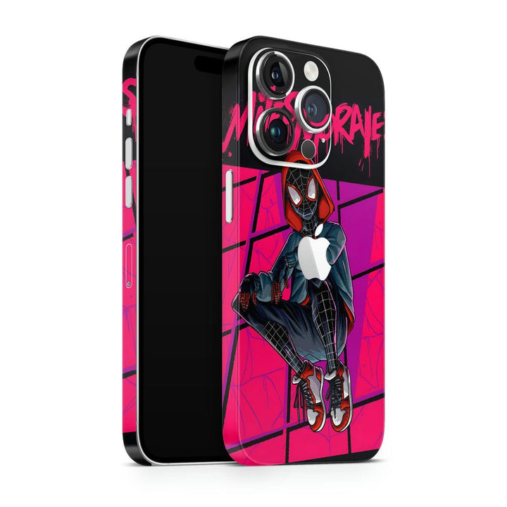 Mobile Skin Wrap - Miles Morales Pink Shaded