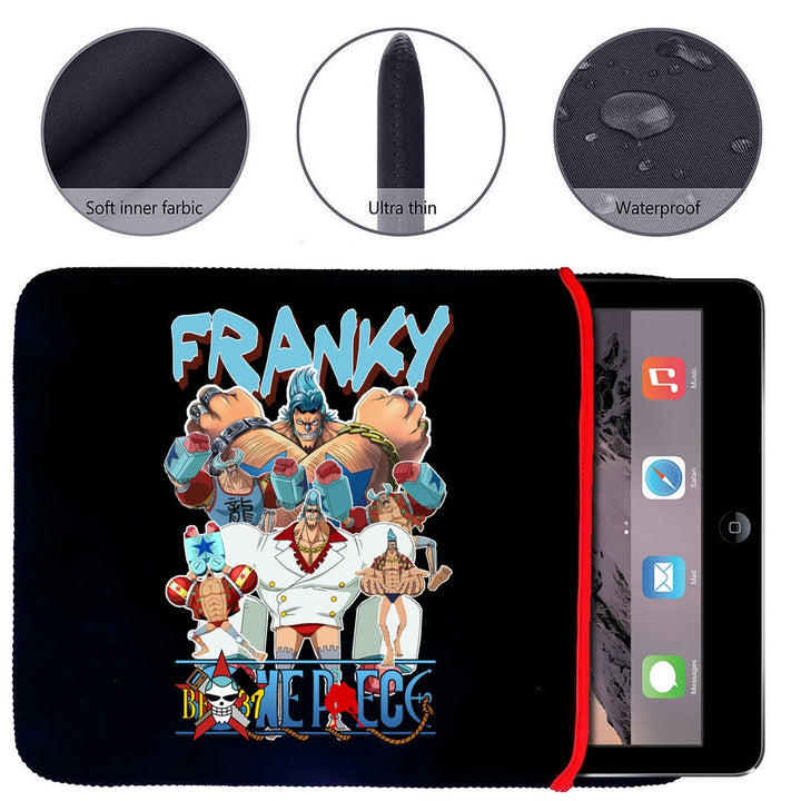 Printed Neoprene Reversible Laptop & Tablet Sleeve - One Piece Franky DS2